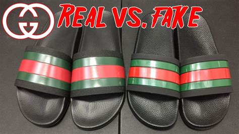 how to tell fake gucci slides